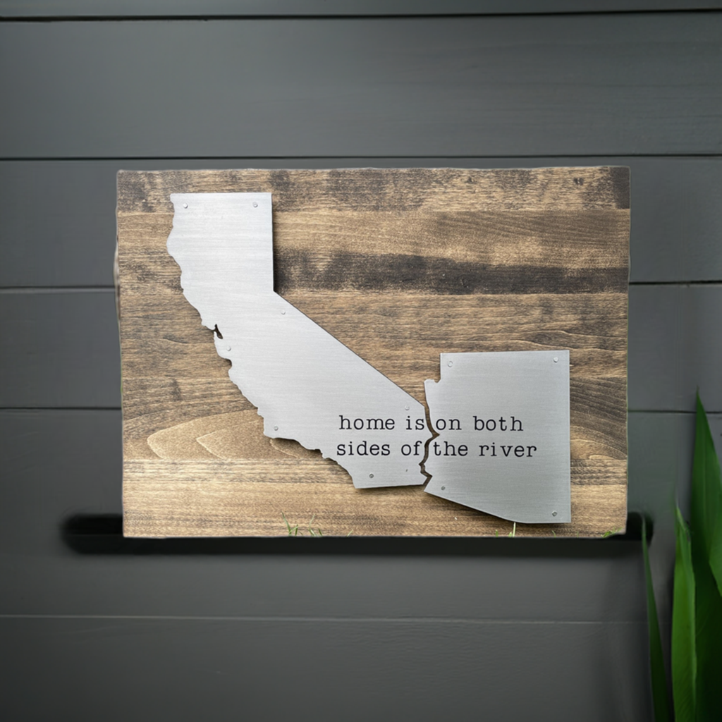 Arizona California Both sides of the river